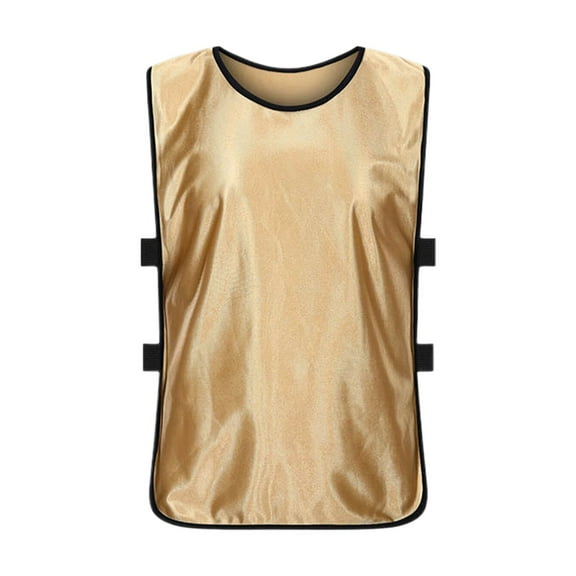 AWZXDE Boys Solid Color Sleeveless Mercerized Vest Top With Lace Up Sports Casual Training Clothing boys vest Gold，3-9 Years