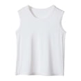 thumbnail image 1 of AWZXDE Boys Tank Top Sleeveless Shirt Soft Fabric Comfortable Lightweight Breathable For Summer Casual Daily Outfits boys vest White，10-11 Years, 1 of 3