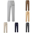 thumbnail image 1 of AWZXDE Boys Wide Leg Sweatpants Elastic Waist Print Loose Casual Straight Sports Pants with Side Pockets Grey - 6-7 Years, 1 of 4