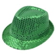 thumbnail image 1 of AWZXDE Carnival Sequined Gentleman Top Hat for Men Festive Party Accessory Green, 1 of 3