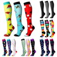 thumbnail image 1 of AWZXDE Casual Knee‑High Socks Adult Knee High Socks Stretch Knit Graphic Print Socks for Party Daily Fashion And Themed Outfit Matching, 1 of 9