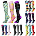 thumbnail image 1 of AWZXDE Casual Knee‑High Socks Adult Knee High Socks Stretch Knit Graphic Print Socks for Party Daily Fashion And Themed Outfit Matching, 1 of 9