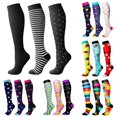 thumbnail image 1 of AWZXDE Casual Knee‑High Socks Adult Knee High Socks Stretch Knit Graphic Print Socks for Party Daily Fashion And Themed Outfit Matching, 1 of 9