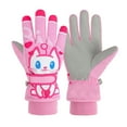 thumbnail image 1 of AWZXDE Children Winter Skiing Cartoon Printing Gloves - Warm and Cute Windproof Gloves for Riding for Winter Activities Pink,4-6 Years, 1 of 9