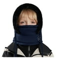 thumbnail image 1 of AWZXDE Children Winter Warm Hat with Integrated Ear Cover and Neck Warmer Design for Maximum Wind Defection and Cold Weather Comfort Navy,One Size, 1 of 4
