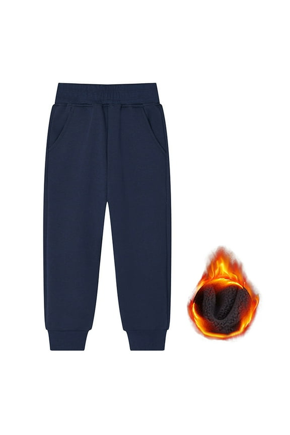 Children pants primary secondary students dress code pants kindergarten pants athletic pants spring autumn children long pants Navy,1-2 Years
