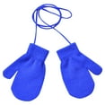 thumbnail image 1 of AWZXDE Children's Winter Knitted Cute Gloves with String - Warm Solid Knitted Gloves for Kids Blue,One Size, 1 of 9