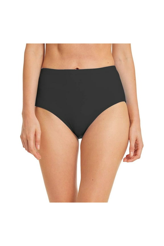 Comfortable High Waist Womens 2 Piece Swimsuits Ruffle Triangle Swim Shorts for Beach and Pool Leisure Black,S