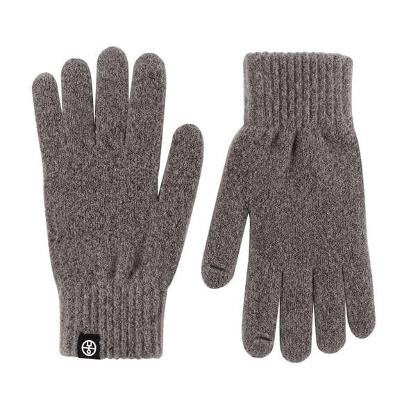 AWZXDE Couples Matching Winter Knitted Fingerless Gloves Touchscreen Thermal Warm Lined Warm Gloves for Women and Him for Outdoor Activities Cold Weather Khaki,One Size