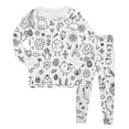 thumbnail image 1 of AWZXDE DIY Sketch and Hoodie Set Comfortable Unisex Childrens Outfit Toddler Girl Easter Outfit White,8-9 Years, 1 of 5