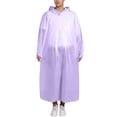 thumbnail image 1 of AWZXDE Disposable Portable Thickened Loose Rain Poncho for Men and Women, Multifunctional Casual Wear for Rainy Days Purple,One Size, 1 of 4