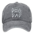thumbnail image 1 of AWZXDE Dog Dad Embroidered Baseball Cap Adjustable Sun Hat for Outdoor Casual Wear Grey,One Size, 1 of 4