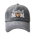 thumbnail image 1 of AWZXDE Embroidered FOOTBALL MOM Washed Baseball Cap Unisex Casual Outdoor Breathable Shade Hat, 1 of 3