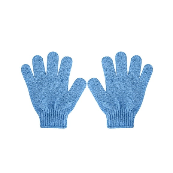 AWZXDE Exfoliating Bath Towel Gloves Nylon Body Scrub Mitts For Shower Deep Cleansing And Removing Dead Skin Bathing Tools Blue