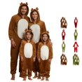 thumbnail image 1 of AWZXDE Family Matching Onesie Hooded Reindeer Zipper Jumpsuit for Family Christmas Holiday Loungewear And Photo, 1 of 8