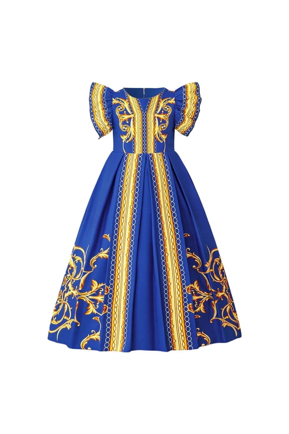 Fashion Abaya Gown Girls Party Dress Toddler Dresses Baptism Celebration Formal Evening Wear Middle Robe Skirt Soft For Baby Girls 3-7y Breathable Light