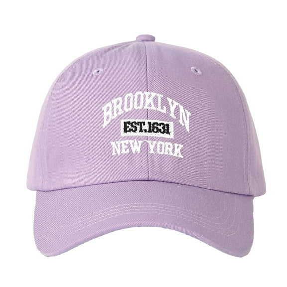 AWZXDE Fashion Embroidered Letter Baseball Cap Unisex Outdoor Soft Top Adjustable Dad Hat Purple