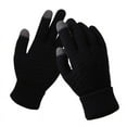 thumbnail image 1 of AWZXDE Fashion Touchscreen Gloves for Women - Warm Knit Mittens for Cold Weather Elastic Winter Handwear Black,One Size, 1 of 3