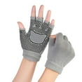 thumbnail image 1 of AWZXDE Fingerless Yoga Gloves for Outdoor Activities Dance and Exercise - Comfortable Absorbent Fitness Apparel for Daily Use and Sports Grey,One Size, 1 of 2
