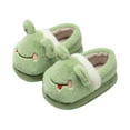 thumbnail image 1 of AWZXDE Girls Cozy Indoor Slippers With Adorable Cartoon Design For Fall And Winter Home Wear Comfortable Childrens Shoes Green, 1 of 4