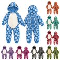 thumbnail image 1 of AWZXDE Girls Hooded Rompers for Toddlers Girl Animal Turtle Jumpsuits Floral Print Coverall for Holiday Dress Up, 1 of 6