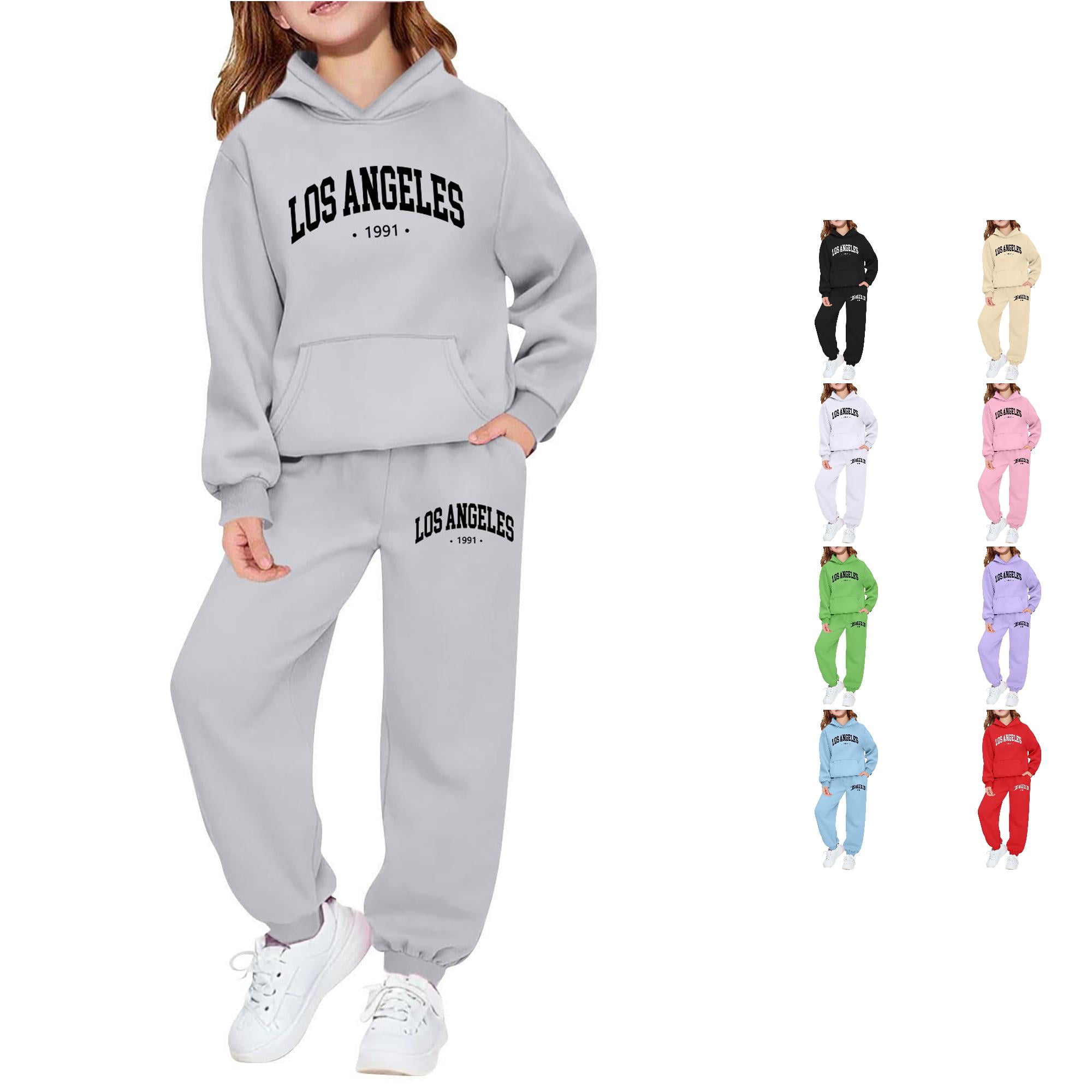 AWZXDE Girls Long Sleeve Hoodie Sweatshirt Letter Print Casual