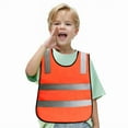 thumbnail image 1 of AWZXDE Girls Reflective Vest with Glowing Stripes,High Visibility Lightweight Vest for Kids Outdoor Play/Night Walks Orange,3-10 Years, 1 of 8