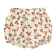 thumbnail image 1 of AWZXDE Girls Summer Shorts with Cute Cartoon Print Fashion Loose Fit Casual Toddler Play Pants Red, 1 of 6
