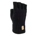 thumbnail image 1 of AWZXDE Half Finger Warm Knit Gloves Thickened Ideal for Both Men and Women for Autumn and Winter Open Finger Design Black,One Size, 1 of 3