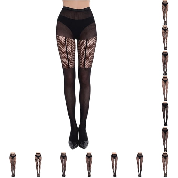 AWZXDE Halloween Fishnet Tights Pattern Pantyhose for Women Ideal for Halloween Party Cosplay and Gothic Themed Outfit Styling