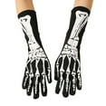 thumbnail image 1 of AWZXDE Halloween Print Skeleton Gloves - Foam Gloves for PROM Parties and Events Halloween Props for Themed Celebrations Black,One Size, 1 of 6