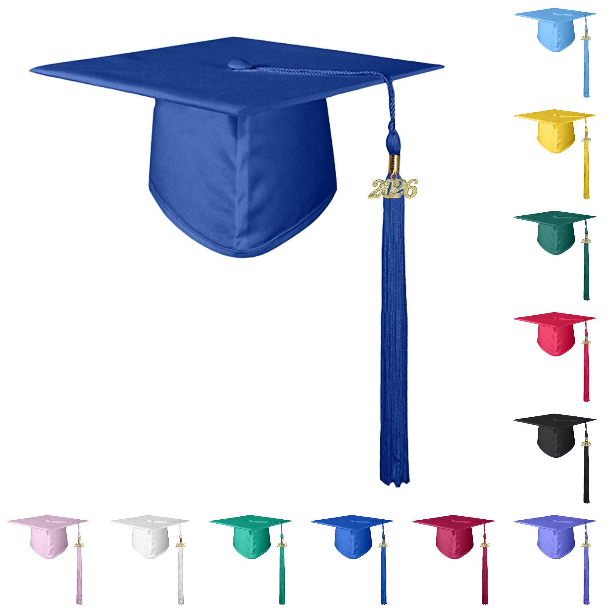Graduating Promotion Hat AWZXDE Hats For Kid Graduation Cap With 2026 Tassel Multi Color ...