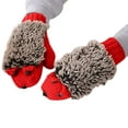 thumbnail image 1 of AWZXDE Hedgehog Cartoon Gloves Thick Warm Knitted Winter Gloves for Women Red,One Size, 1 of 6