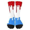 thumbnail image 1 of AWZXDE Ice Print Novelty Ankle Socks For Boys Girls Soft Blend Breathable Casual Wear Kids Red,7-12 Years, 1 of 4