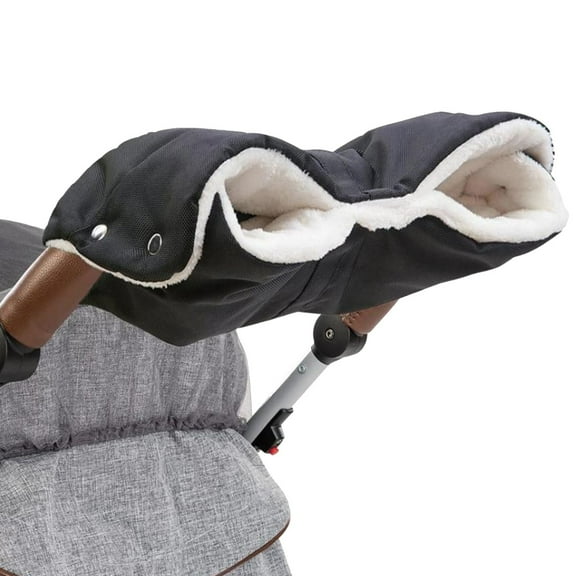 AWZXDE Keep Stroller Warm Baby Gloves with Detachable Windproof and Design for Maximum Comfort and Black,One Size