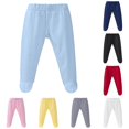 thumbnail image 1 of AWZXDE Kids Casual Pants Elastic Waist Footed Leggings Soft Breathable Trousers For Toddler Daily Loungewear Everyday Bottoms BU1 - 6-9 Months, 1 of 4