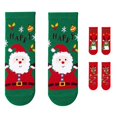 thumbnail image 1 of AWZXDE Kids Crew Socks Multipack Christmas Santa Snowman Reindeer Pattern Crew Socks For Girls Boys Soft Comfy Knit Socks For Holiday Party School Daily Wear, 1 of 9
