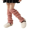 thumbnail image 1 of AWZXDE Kids Girls Knitted Leg Warmers Calf Sleeves Solid Cozy Keep Warm for All Season Fashion Casual Outfit Pink,One Size, 1 of 6