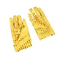 thumbnail image 1 of AWZXDE Kids Gloves Party Long Gloves Halloween Theme Accessories For Party Performance Dance Glitter Stage For Toddler Children Gold,One Size, 1 of 2