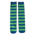 thumbnail image 1 of AWZXDE Kids Long Socks Fashion Color-Blocked Striped Over-Knee Socks for Party and Banquet - Elegant and Stylish for Events Green, 1 of 4