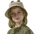 thumbnail image 1 of AWZXDE Kids Sun Hat With Neck UPF 50+ Wide Brim Outdoor Summer Cap Adjustable Tie For Boys Girls Age 3-10 Khaki, 1 of 6