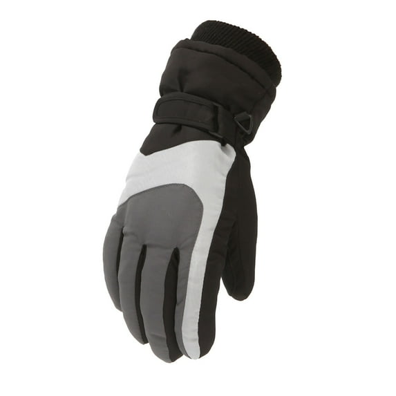 AWZXDE Kids Winter Gloves For Boys And Girls Warm Winter Sports Gloves For Outdoor Ages 6 To 12 Years Old Size M Grey