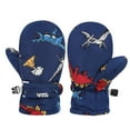 thumbnail image 1 of AWZXDE Kids Winter Gloves Warm Toddler Skiing Mittens Winter Gloves For Kids Boys Girls With Cute Cartoon Designs, 1 of 2