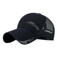 thumbnail image 1 of AWZXDE Men Women Summer Baseball Cap Large Brim Mesh Sun Hat Breathable Adjustable for Outdoor Sports Hiking Navy, 1 of 2