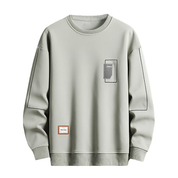 AWZXDE Men's All Over Abstract Print Sweater Fashion Forward Design Soft Crewneck Pullover Long Sleeve Top for Contemporary Style Light Green,XXXXL