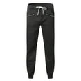 thumbnail image 1 of AWZXDE Men's Autumn Drawstring Pants with Pockets, Comfortable Soft Patchwork Casual Zipper Pants, Cozy Dark Gray,L, 1 of 6