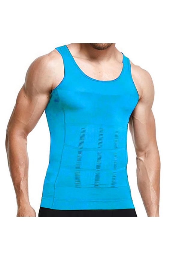 Men's Chest Lifting and Back Lifting Body Shaping Abdominal Bodybuilding Clothing Solid Color Workout Tank Tops for Men