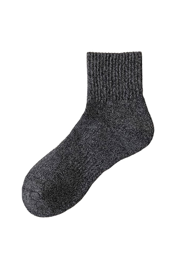 Men's Cushioned Athletic Ankle Socks with Honeycomb Grip and Cushion Sole Breathable Sports Socks for Basketball Running and Daily Training Dark Gray,One Size