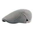 thumbnail image 1 of AWZXDE Men's Style Beret Cap with Mesh Panels Breathable Fashion Streetwear Casual Peaked Cap Retro Boy Hat for Daily Wear Black,One Size, 1 of 1