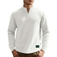 thumbnail image 1 of AWZXDE Men's Plaid Half Zip Sweatshirt, Fashion Casual Crewneck Pullover White,XL, 1 of 5